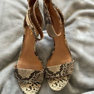 Coach snakeskin heels